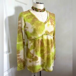 New DAVI & DANI Super Soft Tie-Dye Long Sleeve Thermal Top